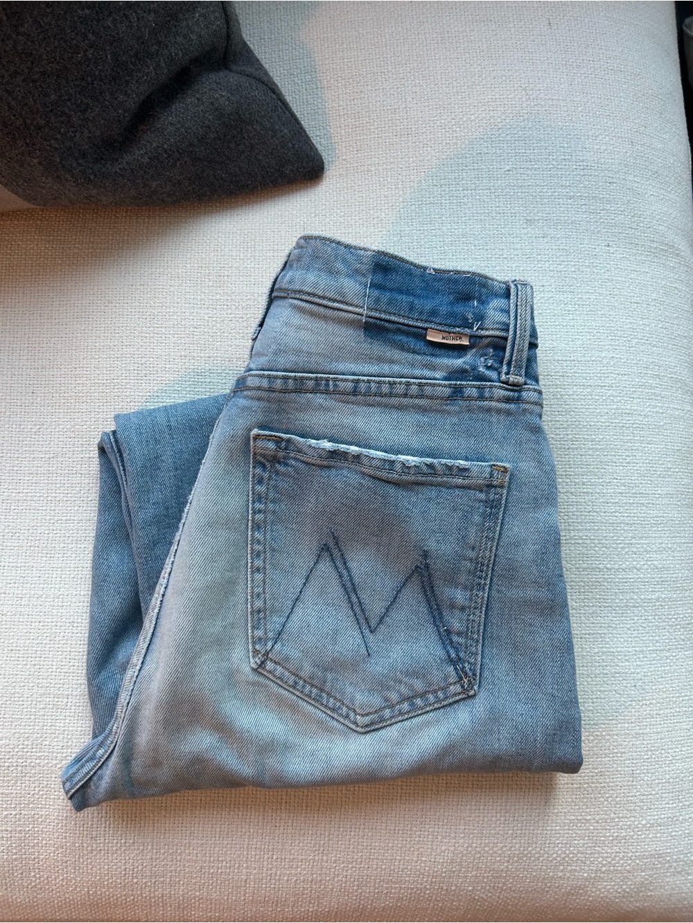 MOTHER Jeans in Light Blue Denim - Picture 5 of 5